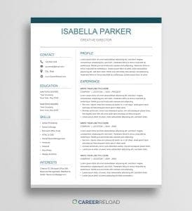 Free Google Docs Resume Templates - Career Reload