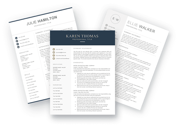 resume format canva